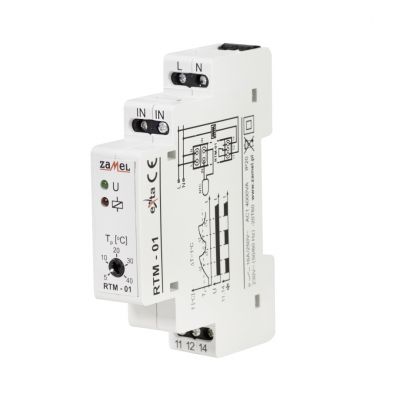 Regulator temperatury RTM-01 5-40stC bez sondy 230V AC ZAMEL (EXT10000114-WPL)
